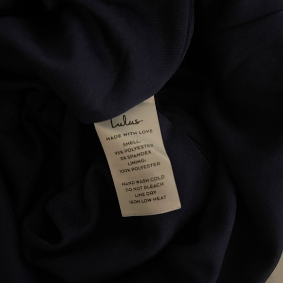 Lulus Alluring Muse Navy Blue Velvet Tiered Trumpet Maxi Dress - Picture 10 of 10